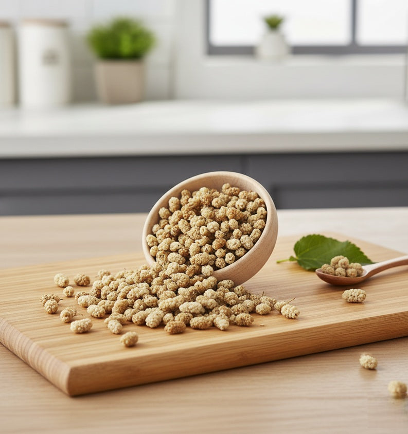 Dried Mulberries – Premium Sun-Dried Fruit, Naturally Sweet, Crunchy & Additive-Free Healthy Snack