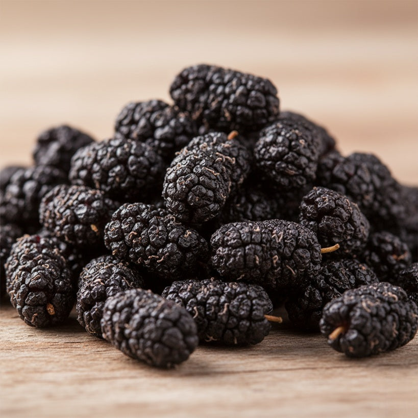 Dried Black Mulberries – Premium Sun-Dried Fruit, Naturally Sweet, Soft & Antioxidant-Rich Healthy Snack